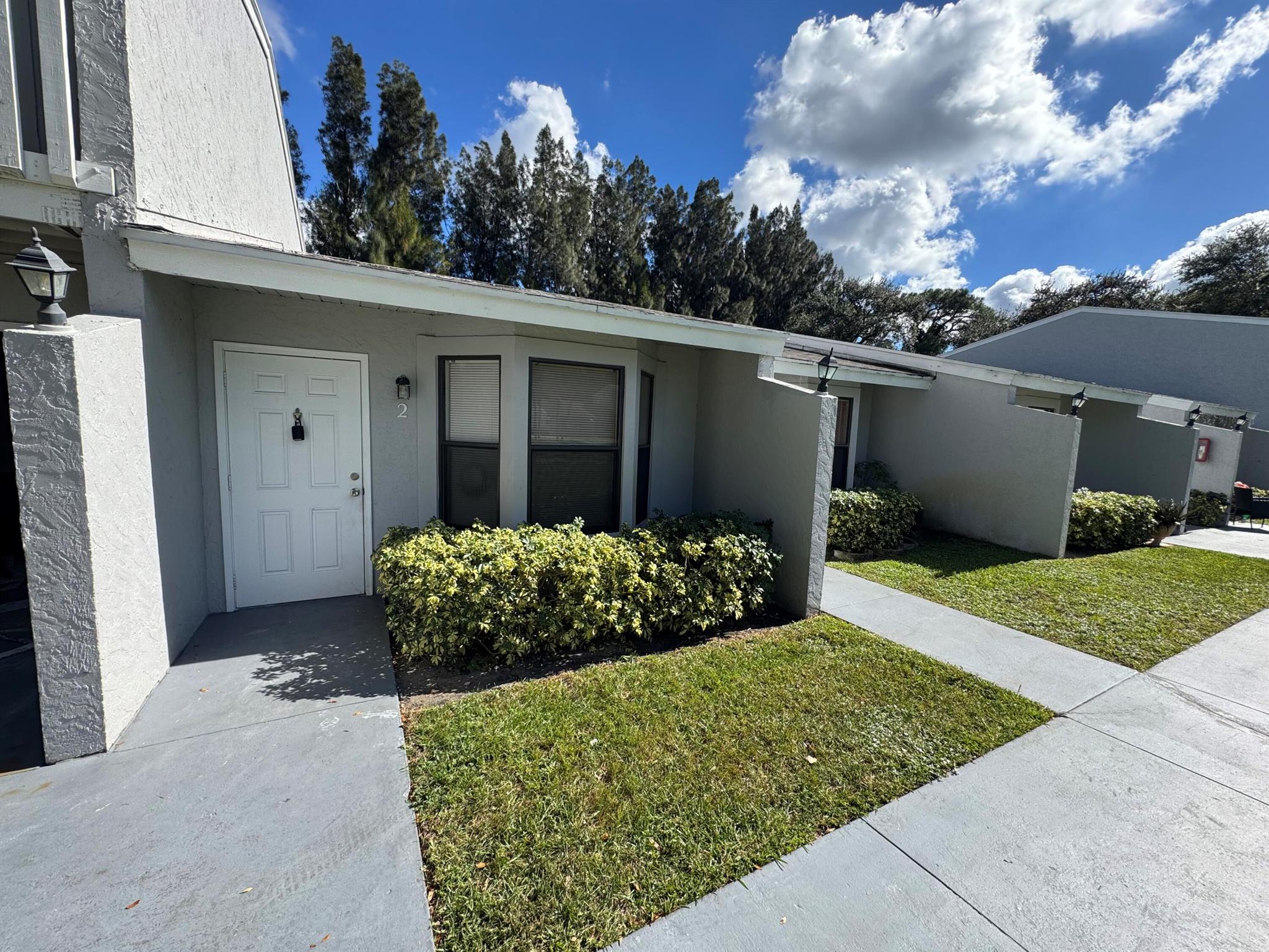 Quite Location on this recently updated ground floor 1/Bedroom 1/Bathroom. All grey tile flooring. Newer appliances, Unit features a stackable washer/ dryer. H2o is included. Open Rear Patio with own 3x5 storage closet, central A/C. This is FPL electric. Open parking spaces with a 2-car maximum if needed. Pets are welcomed, Ideal Landlords.