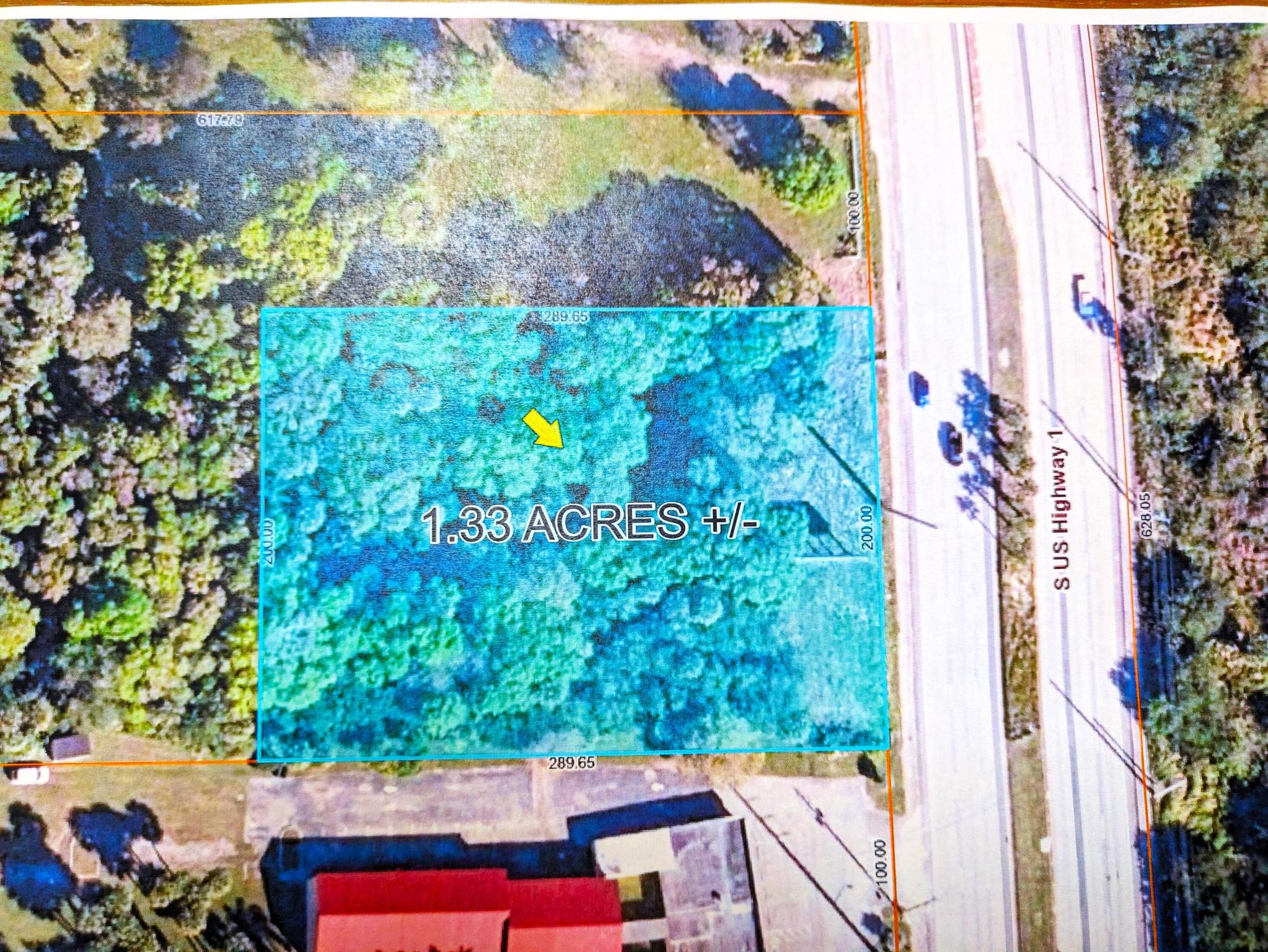 Opportunity for Development! 1.33 Acre U.S. One Parcel Zoned General-Commercial, Smack in the center of New Car Dealer Row! South of Midway, next to 5799 US One the Redeeming Love School of Theology & Daycare Center. Arrigo Chrysler Jeep Ram South of, Cube-Smart Storage, then Wallace Auto Group Bev Smith Kia Sunrise Ford, etc., solidly in the Middle of it all! Just South of Midway in White City, this spot has potential for a wide variety of uses, car related car parts, services, certainly, but also Fast-Food furniture thrift stores maybe Car-Truck fenced storage? 200' on US 1, 289' Deep. high & dry well-drained lot wooded, light vegetation, to clear. Large Highway Apex Billboard leased sign North and Southbound views. Currently pays $3,400 Annual Income.