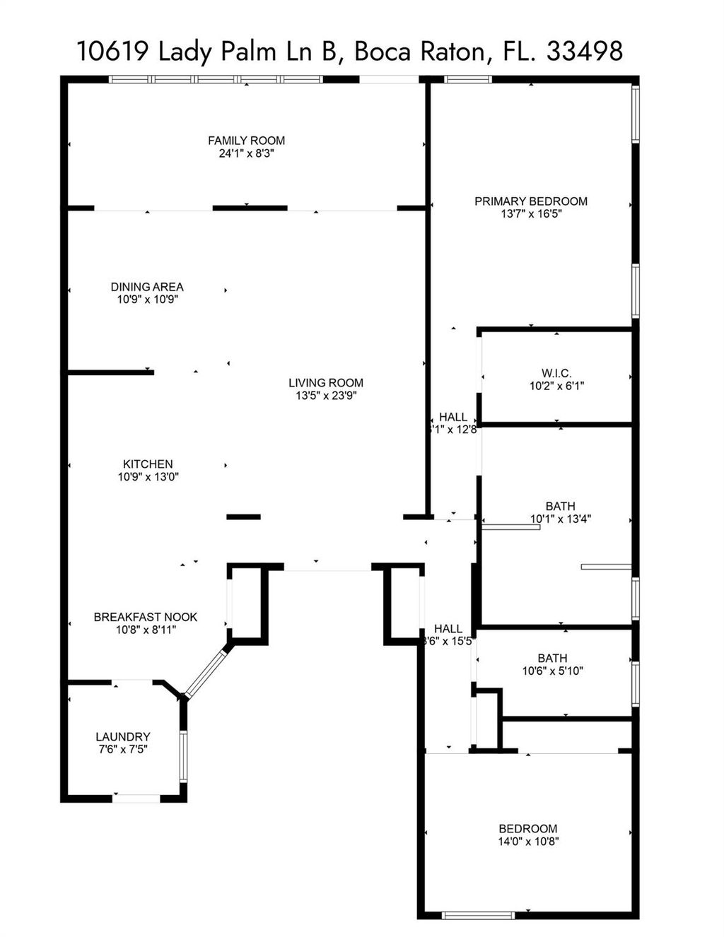 Photo of 10619 Ladypalm Lane #B, Boca Raton, FL 33498 (MLS # F10499315)