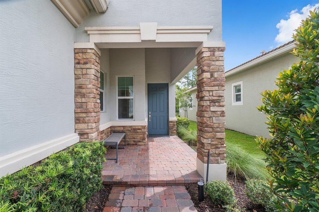 WONDERLFUL 2 BED +OFFICE & 2 BATH. National preserve behind no future building. View of lake from office window. Capital contribution is required to HOA of 1/2 of 1% or .005 of the sales price paid by the buyer at the time of closing. A transfer fee to Club Talavera of $535; and a transfer fee of $500 to PGA. A $75.00 application fee. Village Emilia Assoc dues are $1,210 per quarter; Club Verano Dues of $495.63 per quarter for clubhouse dues to Lang Mangmt. Corp and LLC's are acceptable. Minimum rental 3 months to long term.