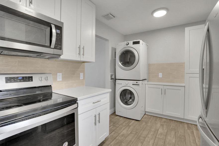 Welcome to this beautifully renovated, 2-unit duplex located minutes from Atlantic Avenue. Both of these units have 2 bedrooms, 1 bathroom, a sizable kitchen and laundry area as well with beautiful modern finishes. The entire duplex was completely renovated in 2020, from the insulation and drywall to the floors and finishes. All of the windows and doors are impact, the doors have keypads and the irrigation and sod are all new. This duplex is in a great location with no HOA and sits on a .25-acre lot with room to add a pool. The owner is currently renting out the 1 unit month to month and the other is vacant.  Great opportunity to increase cash flow by transitioning to short-term rental or increasing monthly rate. Schedule your home showing ASAP!