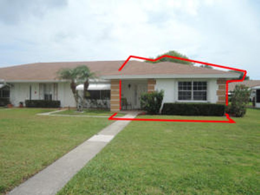 Updated with new kitchen cabinets, granite counters, sink, some appliances especially the front loader washer/dryer, these changes all made in 2015. Newly installed ADA toilets in both baths, tile floors through out except for kitchen which is vinyl and only 1 year new. Accordian shutters all around. Built in desk & shelving in guest bedroom to remain. Newer ceiling fans through out. Glassed FL RM with tile floor. Furniture in unit not conveying being sold separately Great unit at a good price so hurry to see and purchase this one.