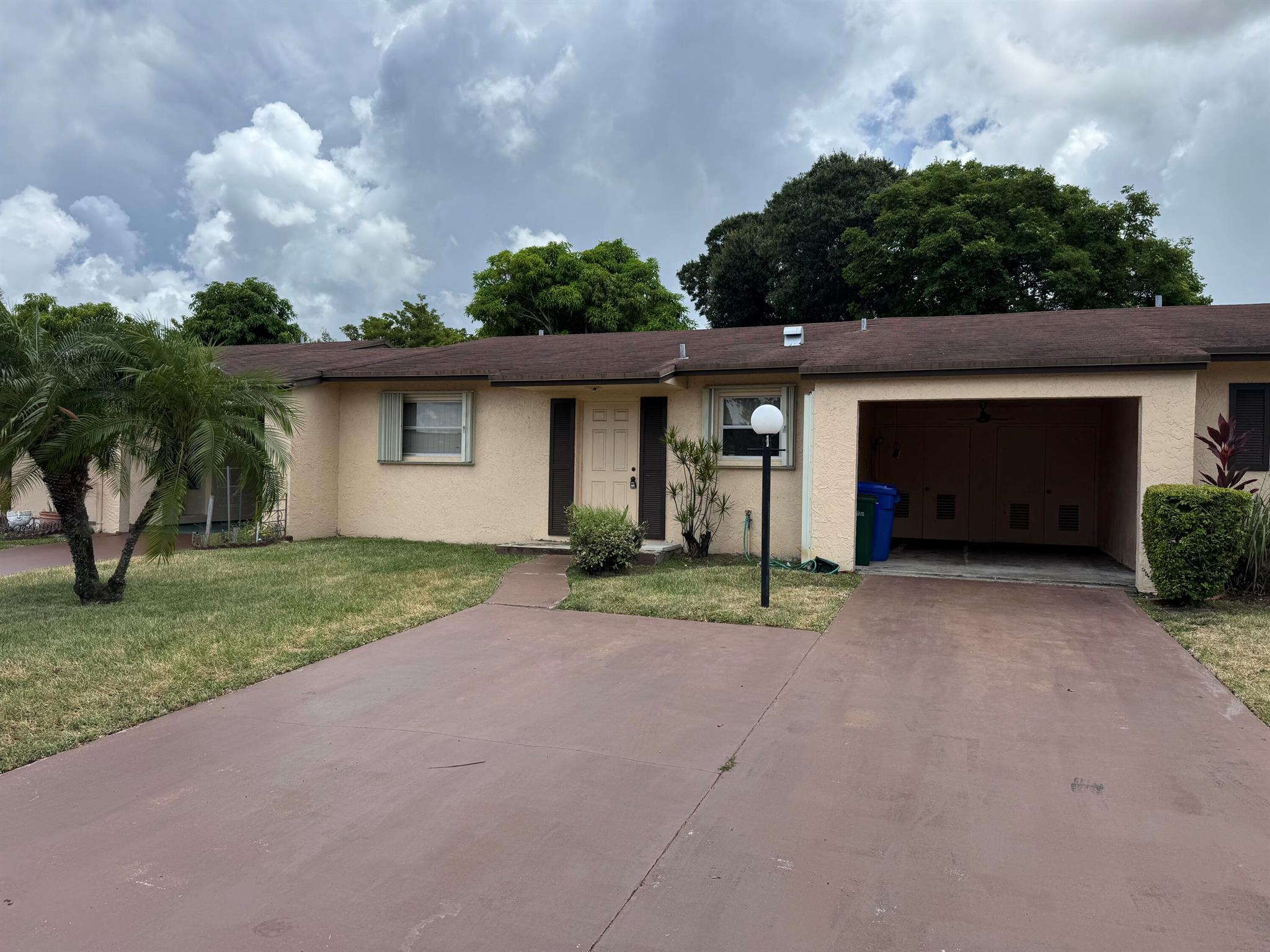 Unlock the Potential in This Villa Located in a Desirable 55+ Community. Here's your chance to create the home you've always envisioned, at an unbeatable price. This villa is ready for a full renovation, giving you the opportunity to personalize every detail to your taste. While the home needs some TLC, key updates have already been taken care of, including a brand-new AC(2024), and recently replaced refrigerator, dishwasher, and washing machine. Enjoy the spacious, fully enclosed patio, perfect as a third bedroom, home office, or cozy sunroom. The community is located near shopping, dining, and everyday conveniences. With a low HOA fee and a no-rent, no-flip policy, this neighborhood offers peace of mind and long-term stability. Don't miss this diamond in the rough. Make it your own.