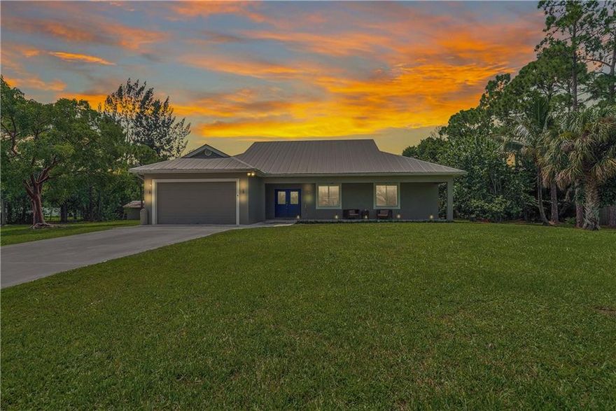 Country living at it's finest! This 3/2 beautiful open layout concept home is perfect for entertaining. It has 3 large bedrooms & 2 full baths. You will enjoy the nicely updated kitchen which overlooks the pool with granite and stainless steel appliances. From there you step out to a screened in pool with a spa & covered patio. This home sits on over half an acre with a fire pit & shed. You will have a peace of mind with the metal roof & reverse osmosis system.NO HOA