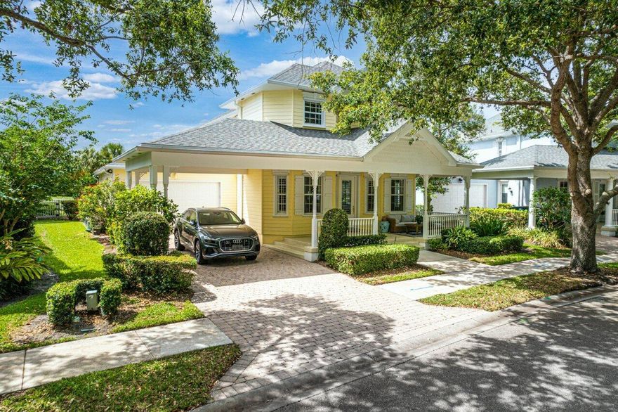 Located in Abacoa one of the most sought-after areas in Jupiter, 154 Barbados Drive has been completely renovated and updated with the finest materials and craftsmanship. Featuring 3,196 TSF 4 Bedrooms plus den/study and 3 full baths the home is ready for immediate enjoyment.  Upon entering guests are greeted by a spacious living room with views of the front porch and tree-lined street. Exuding charm, the bright and airy gourmet kitchen with oversized island, top-shelf appliances, pullout pantry, and gathering room offers expansive views of the water and golf course. The first floor has a private guest suite with a magnificent new bathroom. The second floor encompasses a spacious owner's suite with extended custom closets, an air tub with hydro system, extra storage, and Briso faucets. Two additional bedrooms complete the upstairs. Close to the town center for dining, baseball games at Roger Dean Stadium, and lots of art and food festivals. South Jupiter Community Park is moments away and provides lots of opportunities to participate in Tennis, Roller Hockey, and many other fun activities. A one-of-a-kind home and location offering absolutely everything. This won't last!!!