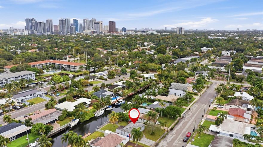 3b/1b on 60ft of deepwater with no fixed bridges. MOVE IN READY w/ granite counters, marble floors, stainless appliances, beautiful custom cabinetry, remodeled bathroom. Has mostly impact windows & doors except front windows - those have shutters. Permits in 2008 including roof, A/C, windows/doors, addition in rear. Beautiful deck on water with shed in back for storage. Whole house tented in 2021. Convenient location in Ft. Lauderdale under 5min to I95/I595, under 10min to the airport, under 10min to the cruise port, 3 miles to the ocean, 1.5 miles to Las Olas for shopping & nightlife and more, 5 miles to Hard Rock Casino & Hotel & 3 miles to the Turnpike.