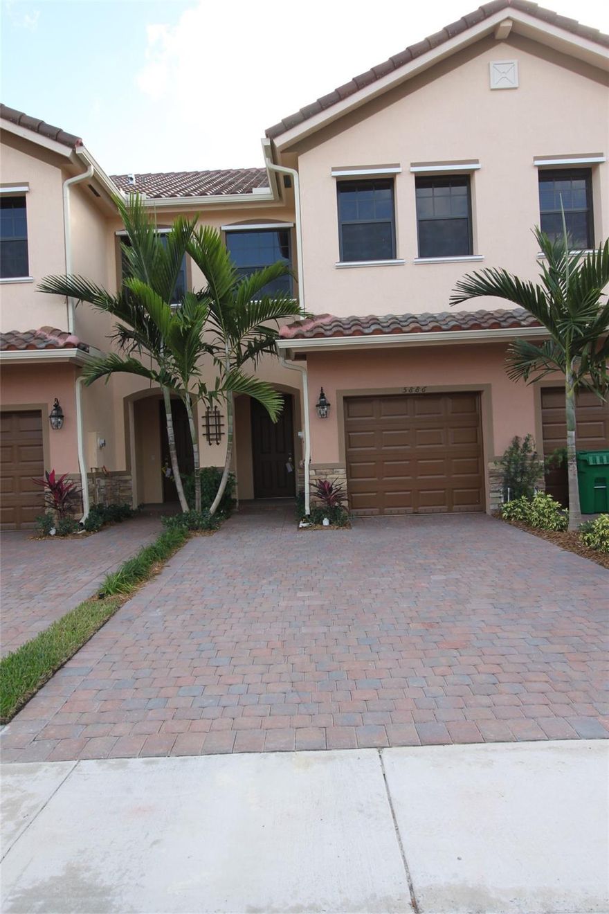 Luxury Townhouse located in Tamarac. Open floor plan, granite countertop, SS appliances, tank less water heater, key less lock. This exceptional townhome is designed to enhance the modern lifestyle. Chelsea Place is close to Turnpike and University Dr. Near Shopping, restaurants and services. Community features a swimming pool, playground. Enjoy this new home. Minimum credit 650 per HOA.