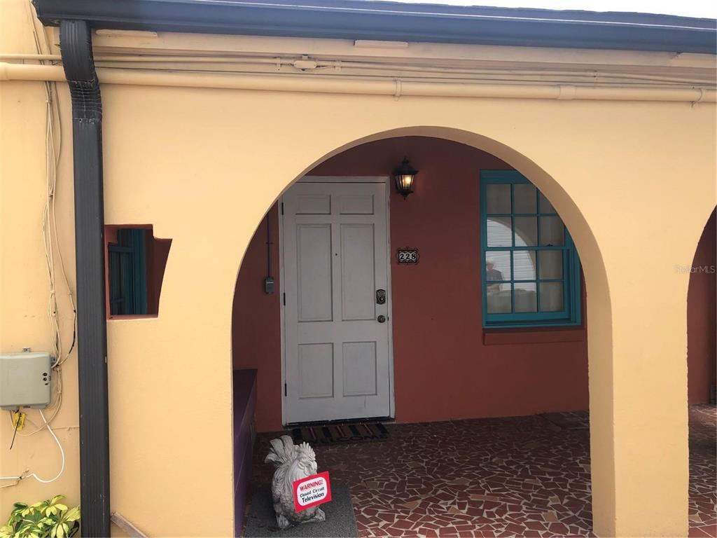 A MUST SEE! One of a kind historic RESIDENTIAL & COMMERCIAL HP-2 ZONED PROPERTY with access on both Charlotte & Aviles Street. This charming Spanish architecture inspired villa has separate entrances, an authentic coquina stone two-way fireplace and parking for multiple cars. Improvements include roof structure replacement, new drywall throughout, HVAC replaced with 3 mini split efficient air/heat systems, kitchen remodel with quartz countertops & new refrigerator, entire driveway rebricked and driveway entrance extended. Amazing investment opportunity or own your very own cottage in St. Augustine! May use as Air B&B for nightly, weekly or long-term rentals! May also build up! POSSIBILITIES ARE ENDLESS!!! Note: property high & dry in previous storms.