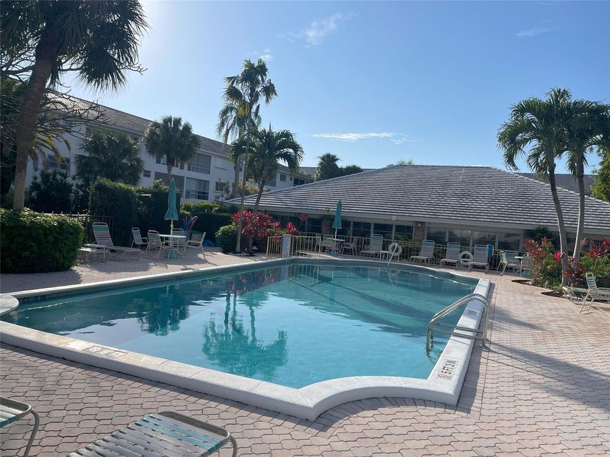 Excellent location in the heart of the Prestigious Lighthouse Point and walking distance to Publix Supermarket, Pharmacy, Post office, Banks, and Shopping. This 55+ Community 2 Bedroom 2 Bathroom First Floor Condo is Move-in ready with Beautiful Ceramic tile floors, Updated Bathrooms, Plenty of Storage with 2 Walk In Closets. The Complex has a Great pool and recreation area, Putting Green, Shuffleboard, and Clubhouse. Plus, this Unit Comes Furnished.  RESTRICTIONS: Must be 55+ years old, No pets, Rental after 2 years of purchase, you can rent twice a year (1 month minimum and 10 months maximum).
