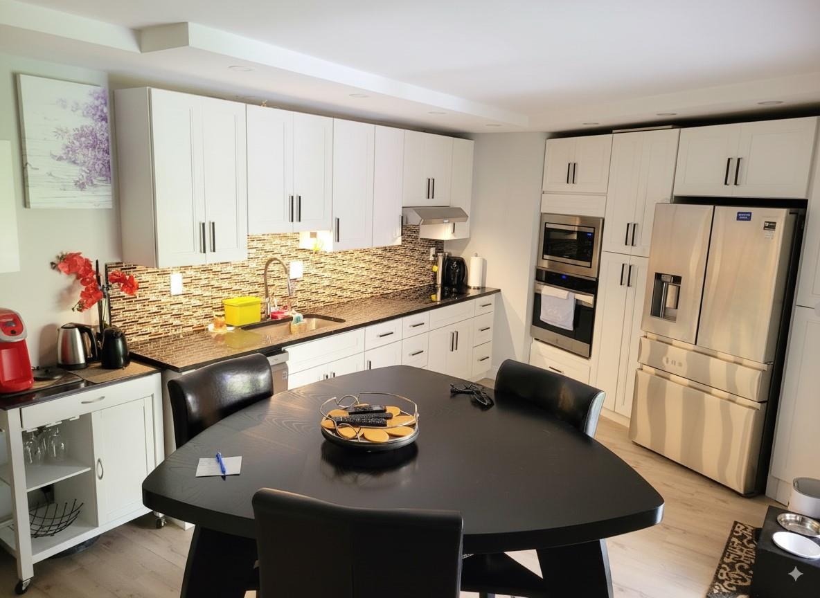 Fully renovated 2-bed, 2.5-bath townhouse in a serene, green setting. Each bedroom has an en-suite bathroom, plus a half bathroom on the main level. Features impact-resistant windows, a private patio surrounded by lush landscaping—perfect for morning coffee—and all TVs included! Have a true sense of calm while still being just minutes from shopping, dining, and major highways. Low HOA includes access to a pool and tennis courts.
Welcome home!
