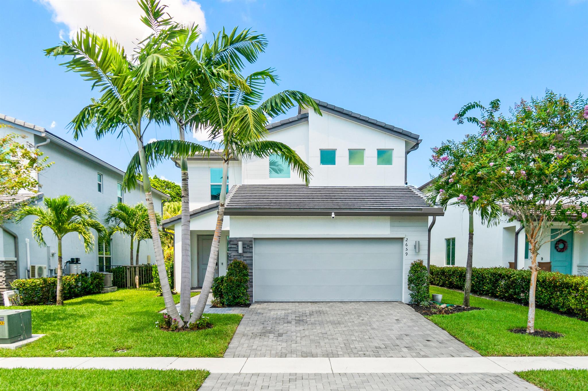 Welcome to the most private neighborhood in all of Boynton Beach. This beautiful home, located just minutes to downtown Delray Beach, offer 4 large bedrooms, 2 full bathrooms with a half bathroom and office downstairs. Just 3 years old and lightly used, the upgraded kitchen boast a beautiful space to entertain with living and outdoor rooms. As you go upstairs, the master bedroom spans the entire length of the back of the home with and oversized bedroom and walk in closet. You will also find 3 additional bedrooms and upstairs laundry. The home is equipped with full impact windows, full home water filtration system and approved plans for a pool. Do not miss the chance to own this one-of-a-kind property in one of the best locations in Boynton.