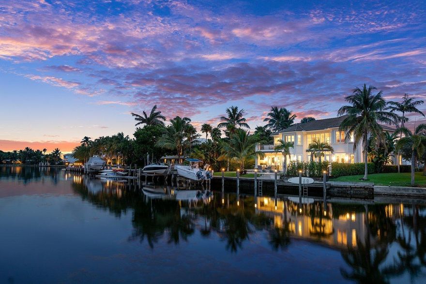 Seconds away from the ocean, this custom Mediterranean gem located on the intracoastal at 58 River Drive in Ocean Ridge offers all the best in waterfront living. Rustic wooden double doors open into a grand open floor plan with soaring high ceilings and beautiful natural light that pours through countless impact glass windows and doors. A newly updated kitchen features new Wolf Appliances and white quartz countertops along with recessed LED lighting. This two story, 5 bedroom, 6 bathroom home features two master suites with one on each floor. A brand new deep water dock extends into the Spanish River accommodating a large vessel, offering quick ocean access from the beautiful backyard complete with a recently redone salt water pool and spa. Other newly appointed amenities of this home include elaborate security cameras, full house generator and power shades.

Ocean Ridge is an exclusive waterfront community nestled between Boca Raton and Palm Beach. Minutes from world class Atlantic and Worth Avenues, and just a short drive away from Palm Beach Island, this desirable neighborhood offers unmatched privacy and access to the best that South Florida has to offer.