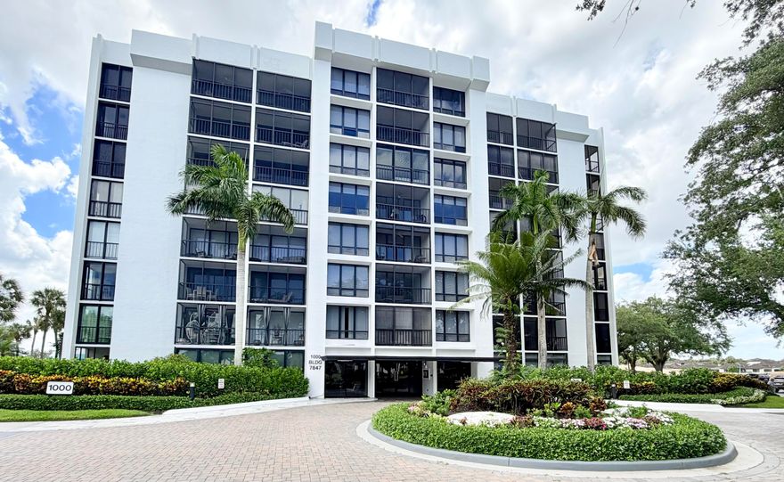 LIVE THE BOCA WEST LIFESTYLE. Corner unit with panoramic views. All balconies are glassed-in for additional living space. Enjoy the convenience of an in-unit washer and dryer. This unit is livable but priced to renovate to MAKE IT YOUR WAY.  Joining fee is currently $150,000 increasing by $65,000 on October 1, 2026. Annual Social Dues presently $24,454. GOLF MEMBERSHIP AVAILABLE. BUY NOW - LIVE THE BOCA WEST LIFESTYLE. All measurements are approximate. Information provided is deemed reliable but not guaranteed and is subject to errors, omissions, or changes without notice.