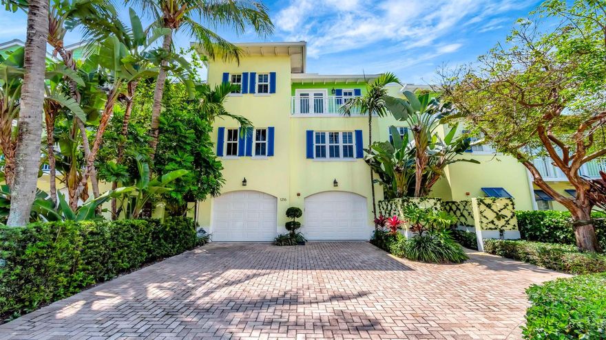Recently updated and offered furnished, this East Delray Beach townhome is just one block to the beach and less than a mile to Atlantic Ave. The four bedroom residence offers a serene and quiet oasis with natural light throughout. Boasting almost 5,000 total square feet, the property features spacious living areas; gourmet kitchen; den with fireplace; first floor guest bedrooms; and private primary suite with sitting area, balcony access, and luxurious bathroom. The heated pool, open terrace and manicured landscape create a tranquil spot for year-round enjoyment. Explore the eateries and boutiques of Delray Beach or take the scenic drive along A1A to Palm Beach. There are several private and international airports nearby. Updated and furnished, this is a great value in the beach area.