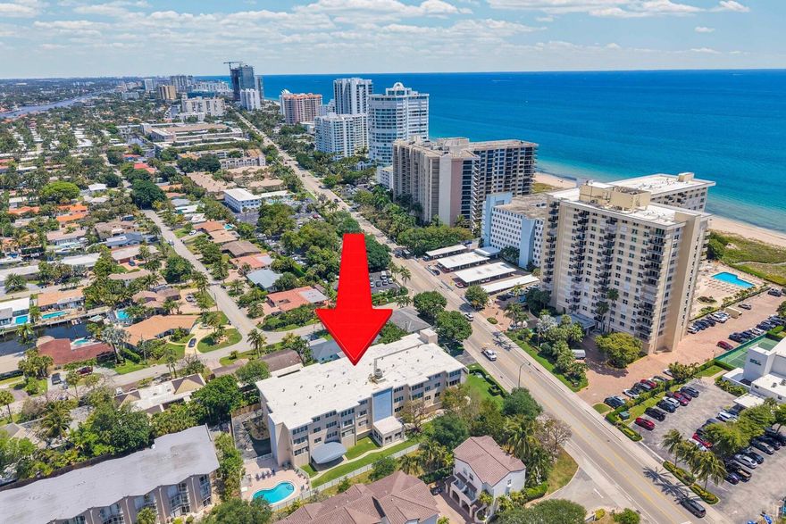 Welcome to this bright and spacious 2-bedroom, 2-bath residence located just steps from the beach. This well-maintained unit offers a desirable split floor plan, generous living space, and abundant natural light throughout.  The primary suite features a large closet and en-suite bath, while the second bedroom is ideal for guests or a home office. Located in a boutique building, residents enjoy a peaceful coastal lifestyle with easy beach access, pool, and convenient proximity to shops, restaurants, and entertainment in charming Lauderdale-by-the-Sea. Available for annual rent. Live where others vacation!