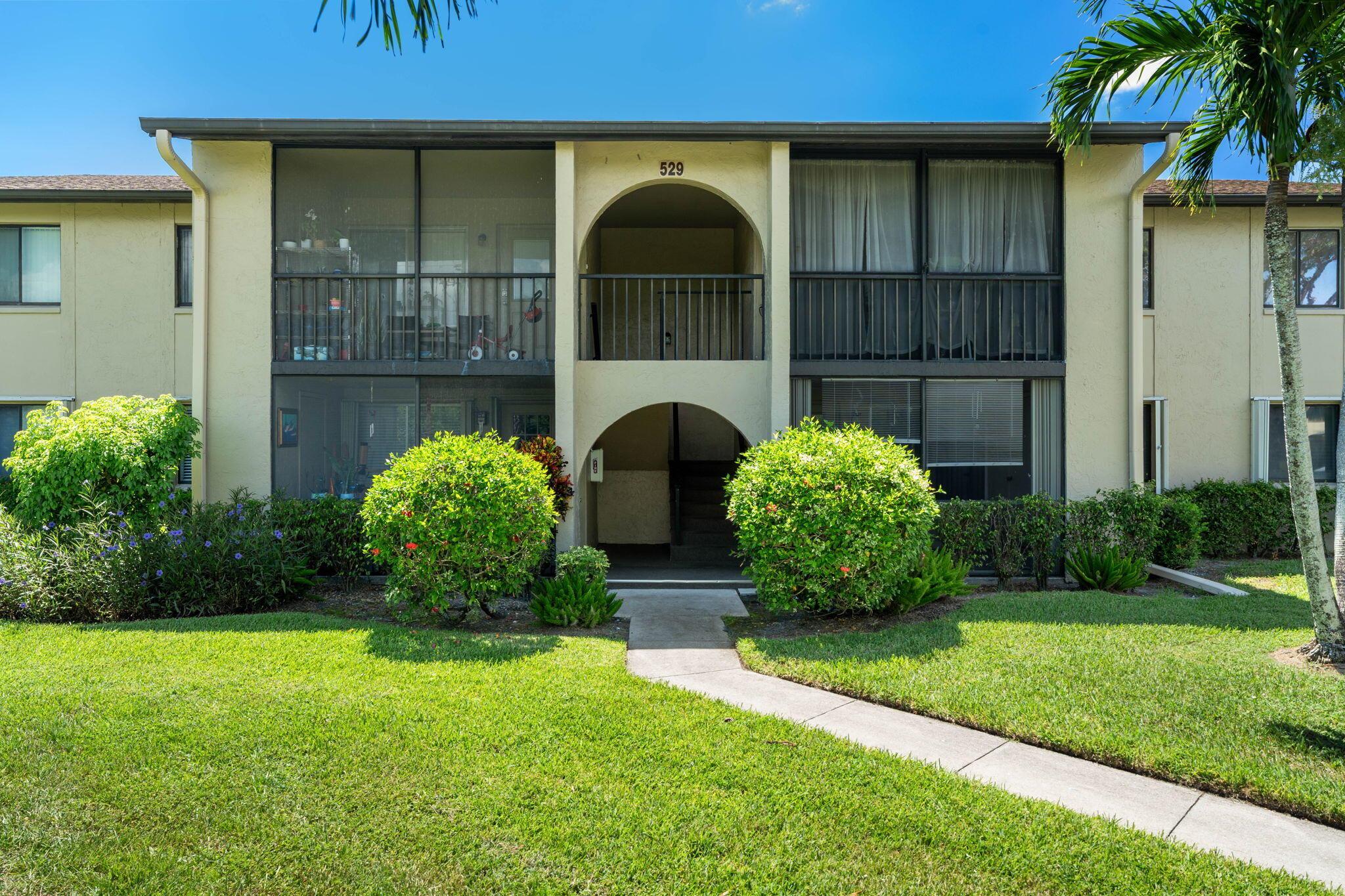 Welcome to this well maintained 2-bedroom, 2-bathroom home nestled in a community that offers the perfect blend of comfort and convenience. This inviting residence is ideal for those seeking low-maintenance living with access to outstanding amenities.Enjoy a heated pool, clubhouse, shuffleboard courts, and scenic jogging paths--all just steps from your front door. The HOA covers water, internet, and cable, giving you peace of mind and added value.Located just minutes from premier shopping, dining, the Florida Turnpike, PBIA Airport, and stunning local beaches, this home is perfectly positioned for easy living and everyday convenience.Don't miss this opportunity to own a slice of paradise--schedule your showing today!
