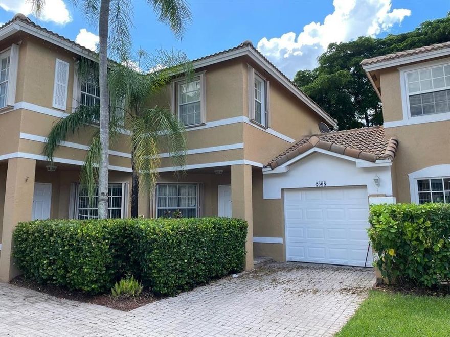 Prime rental opportunity at 2808 NW 99th Ter, Fort Lauderdale! Ideally located in the heart of Sunrise, just minutes from Sawgrass Mills Mall, Amerant Bank Arena, and major highways including Sawgrass Expressway, I-75, and I-595, offering excellent convenience and connectivity. This well-maintained two-story townhome features 3 bedrooms, 2.5 bathrooms, a private garage and driveway, and access to a community pool. Enjoy a functional split floor plan with tile and laminate flooring throughout, recessed lighting, walk-in closets, and spacious bedrooms. The primary suite offers a tub/shower combination. Property may be rented furnished or unfurnished. Quiet setting adjacent to Sunrise Lakes Golf Course. HOA requires minimum 680 credit score. Spacious and well-maintained townhome available for rent in a highly desirable Sunrise/Fort Lauderdale location. This two-story residence offers 3 bedrooms, 2.5 bathrooms, a private garage, and driveway parking. Community features include a swimming pool and a peaceful residential setting adjacent to Sunrise Lakes Golf Course.Interior highlights include tile and laminate flooring throughout, recessed lighting, walk-in closets, and a functional split floor plan providing comfort and privacy. The primary bedroom features a tub/shower combination and generous closet space. Secondary bedrooms are spacious and bright. Property may be rented furnished or unfurnished upon request.Excellent location with quick access to Sawgrass Mills Mall, Amerant Bank Arena, Sawgrass Expressway, I-75, and I-595, making commuting and entertainment extremely convenient.Lease Terms:• Minimum lease term: 1 year• HOA approval required• HOA requires minimum 680 credit score (no exceptions)• Tenant responsible for utilities unless otherwise stated• Cable includedFirst month’s rent, security deposit, and any applicable HOA fees due prior to move-in. All information deemed reliable but not guaranteed. Tenant and tenant’s agent to verify all restrictions, measurements, and community rules. Easy to show with appointment.