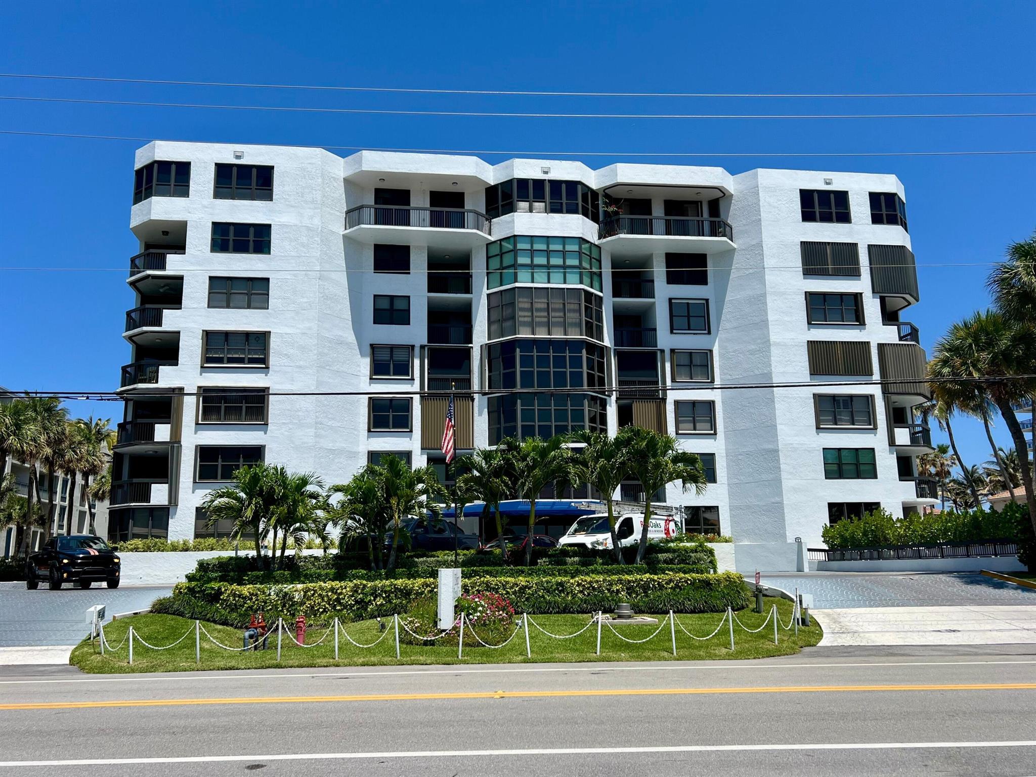 Hillsboro Mile Oceanfront Elegance Discover rare coastal luxury in this 2,463 sq ft oceanfront residence on prestigious Hillsboro Mile. Freshly renovated boutique building with just 65 exclusive units offers sophisticated living with breathtaking dual views of Atlantic Ocean and Intracoastal Waterway.Indulge in premium amenities: heated oceanside pool, modern fitness center, elegant social room, and two secured garage spaces. Full-time property manager ensures impeccable service in this pet-friendly coastal sanctuary.Experience the pinnacle of South Florida living where pristine beaches become your backyard and refined elegance becomes your everyday. An exceptional opportunity that demands your immediate attention.