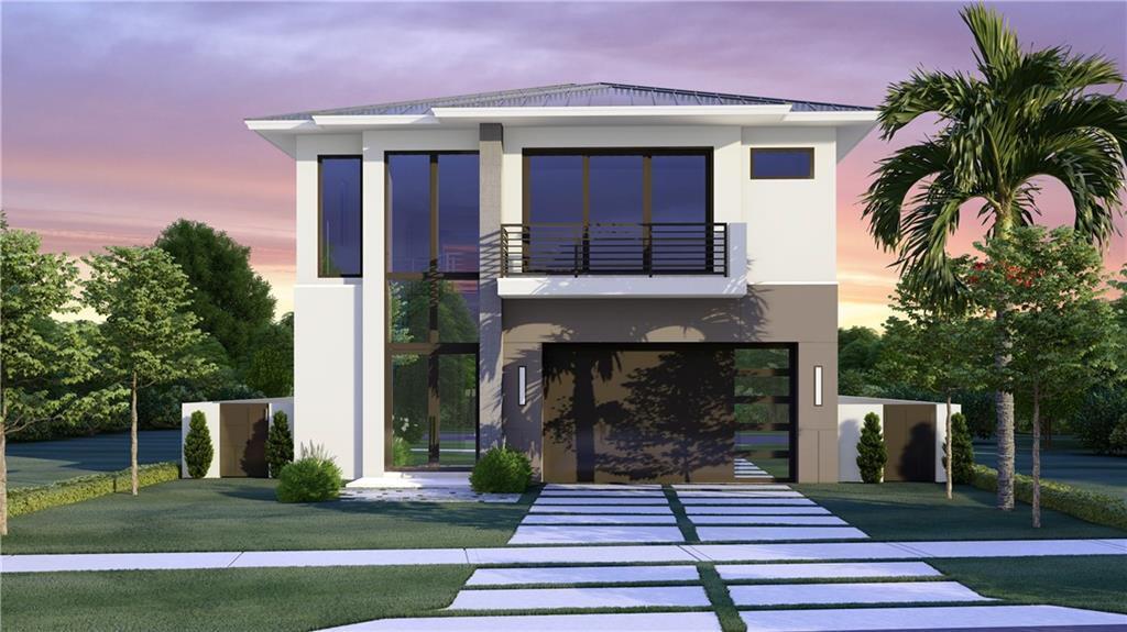 Elegant Pre-Construction single family home consists of 4 bedrooms, 4.5 bathrooms. No association fees. 10' ceilings downstairs, high quality hurricane impact windows and doors. WOLF appliance package, marble or similar kitchen countertop, all custom kitchen cabinets. Imported porcelain tile throughout 24X48. Glass railings with quartz landing. Covered patios, two laundry rooms, two car garage, metal roof, frameless shower doors, hook-up ready for generator and electric car. Enjoy your own private manicured backyard, featuring an outdoor kitchen with views to your private oasis. Conveniently located just minutes away from the ocean and downtown Delray Beach. Offering one of the best urban and coastal living. Expected delivery Mid 2022. Pictures are of a similar property.