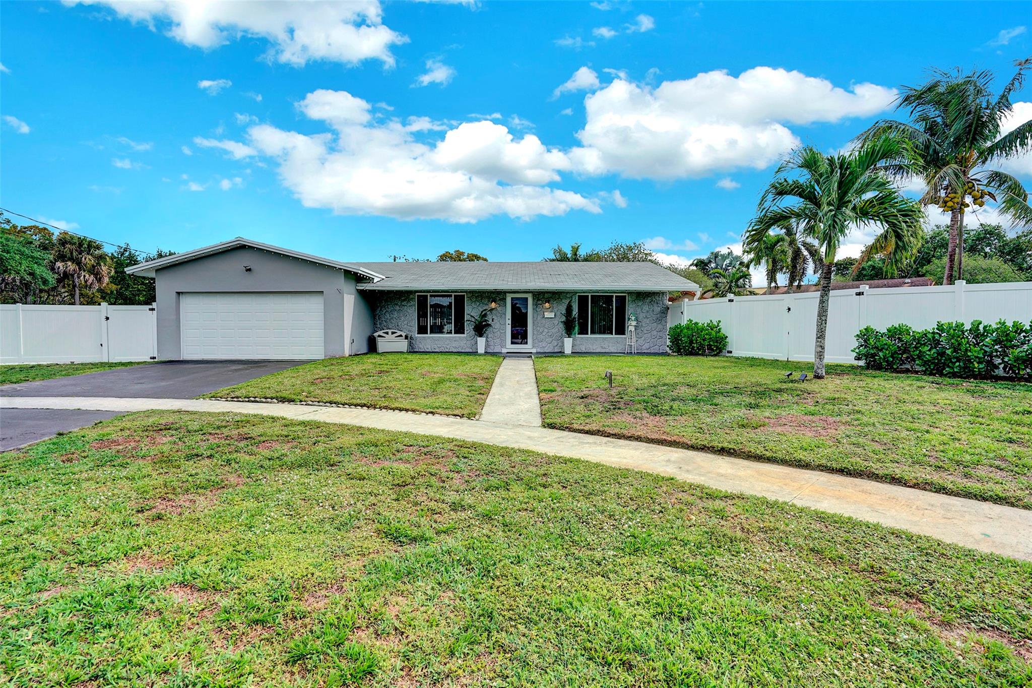 This stunning 3-bedroom, 2-bathroom home with office and den. This is a great location as it’s the last house on a cul-de-sac right across from Heritage Park. With an oversized lot that offers plenty of room for a pool, RV, Boat or to build an addition, this gem boasts over 2300 square feet of living space. Recently updated with a new roof and a redone kitchen, this home features stainless steel appliances, quartz countertops, and a modern look. Doors, sliders, garage and most windows are impact. The new fence encircles the property, complete with an automatic rolling gate on one side of yard & double door gate on other side of fence. No HOA restrictions, making it an ideal investment opportunity with the option to Airbnb or rent immediately. This property has ample parking for vehicles