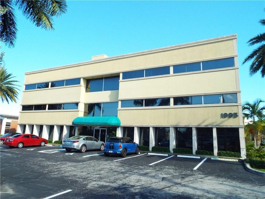Fully-leased 3-story Office Building in Prime Location. This beautifully landscaped bldg, in excellent condition, has an established tenant base & offers a solid investment opportunity. The site is a full 3/4 acre, fronts Oakland Pk Blvd & NE 20 Ave, & is within a block of three parcels being developed with condos & apartments.  While it is a good investment in its current configuration, it also has excellent potential for redevelopment into a restaurant or other use offering goods/services to the increasing number of residents nearby, or into an upscale boutique condo building, or office condos.  The fully-leased building offers good income while planning & permitting are in process. Rents are low & have significant upside potential. Many updates in last 5 years, see supplemental remarks. Within the last five years, all HVAC units have been replaced, all bathrooms have been updated, all suites have been remodeled, the electric panels on each floor have been updated, and the roof has been resurfaced and coated.