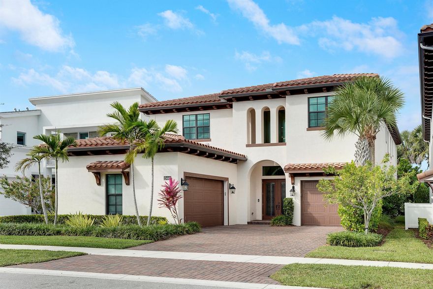 With more than 5,100sqft (5+den/5.1/3) of elevated, upgraded living space, this home delivers comfort & sophistication. A 22-ft foyer w/custom wood-plank ceiling detail opens to bright, open spaces finished w/porcelain tile, impact windows & upgraded lighting. The chef's kitchen includes stacked cabinetry, quartz countertops, a 12-ft island w/ 3-in waterfall, gas cooktop & a custom walk-in pantry. Each bedroom offers an en-suite bath & walk-in closets. Additional features include Laundry rooms on 1st & 2nd floor, a $9K custom primary closet, an expansive upstairs club room w/large balcony & an enclosed downstairs patio with Sonos. Location matters! Enjoy Alton's amenities: Resort-style pool, state of the art fitness center, tennis, pickleball & shopping/restaurants just a short walk away.