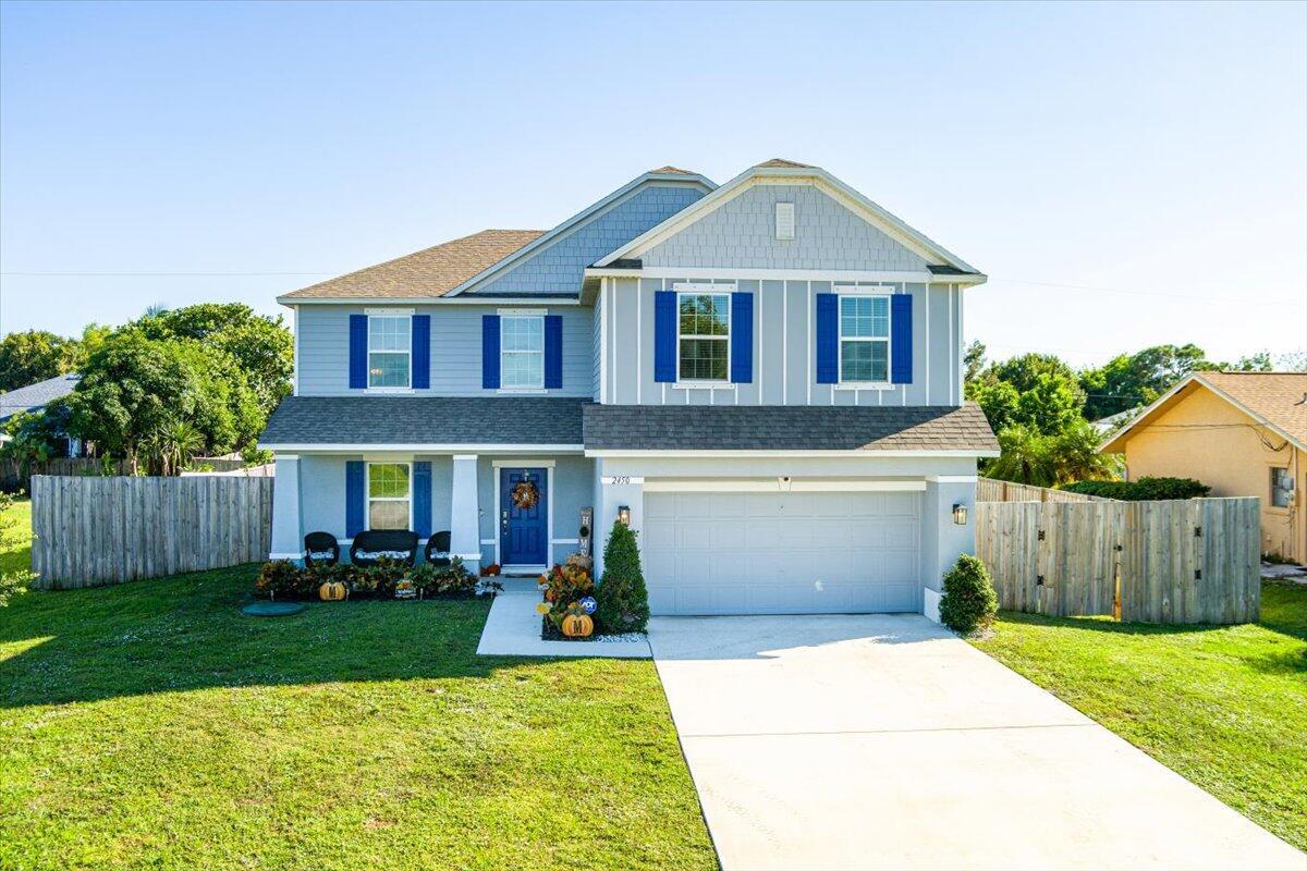 Experience the perfect blend of comfort and style in this 4-bedroom, 2.5-bath home in Port St. Lucie. All bedrooms, along with a versatile den/living area and the laundry room, are thoughtfully located upstairs, offering space and convenience for family life. The open floorplan is ideal for entertaining, complemented by upgraded floors, granite countertops, and stainless steel appliances throughout. Ample storage and a large garage provide added convenience, while the backyard with a spacious covered patio is perfect for grilling, gatherings or relaxing outdoors. This home combines elegance, functionality, and a welcoming atmosphere for everyday living. Schedule your tour today!