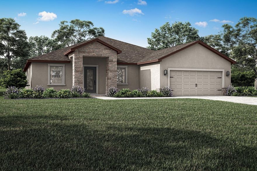 Ask about builder-paid closing costs & no down payment options! The Greenfield plan features an open-concept layout. Enjoy upgrades, including energy-efficient Whirlpool® appliances, granite countertops, wood cabinets, brushed nickel hardware & a 2-car garage. A bonus space offers room for a second family area, home office, or playroom. This home sits on a larger-than-average lot, offering extra space and comfort both inside and out. Located near schools, shopping, parks, and beaches, it provides convenient access to everything you need. Easy routes to major roads make commuting in and out of the city a breeze, while a sidewalk directly in front of the south-facing home adds everyday convenience for walking, running, and outdoor activities. Appliance models subject to availability.