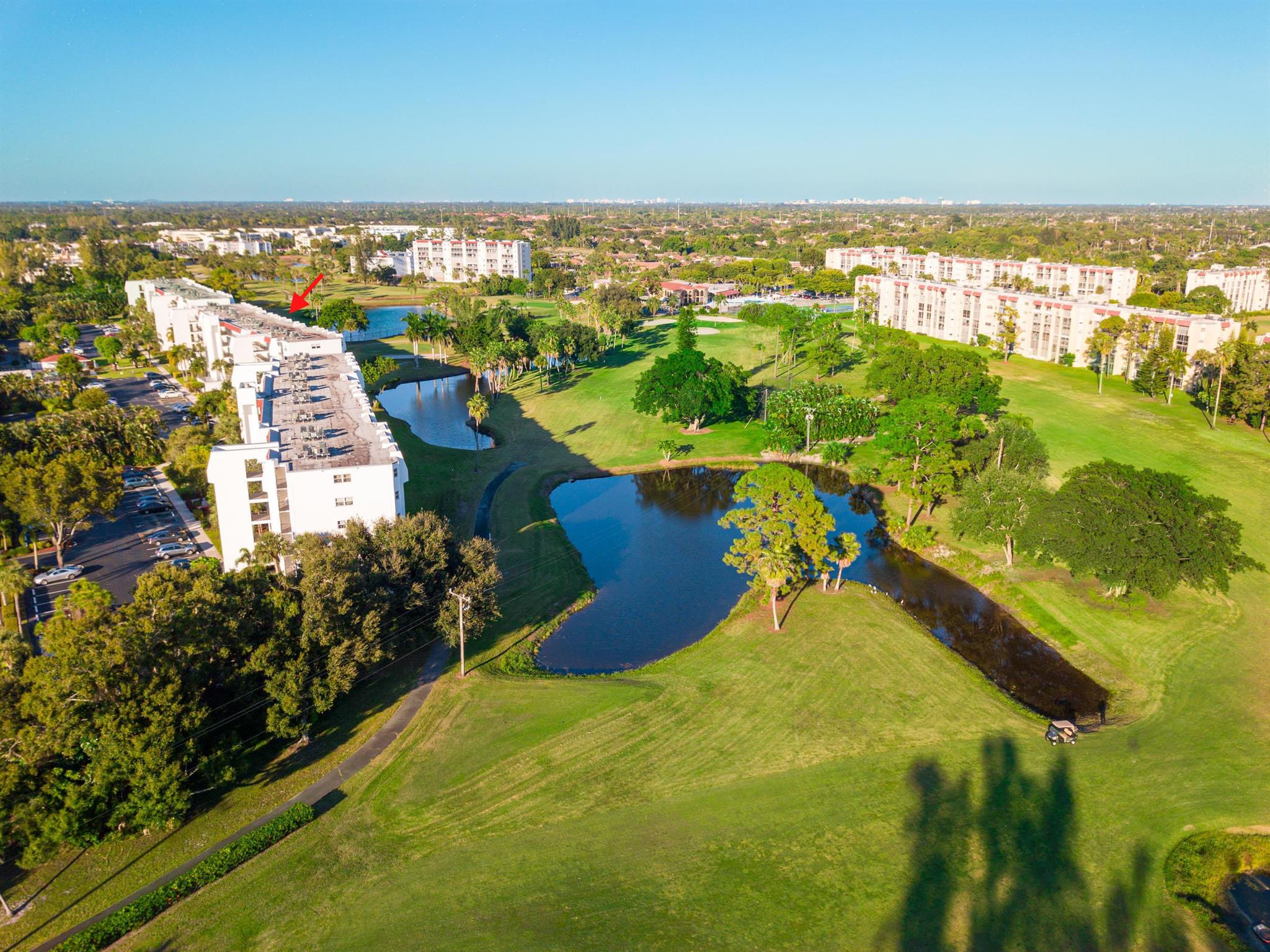 WELCOME TO THIS CONDO WITH BEAUTIFUL WATER,GARDEN & GOLF VIEWS FROM A SCREENED EASTERLY FACING 23' LONG BALCONY THAT OPENS TO THE EAT-IN KITCHEN, LIVING ROOM & MASTER BEDROOM. THE MASTER BEDROOM HAS 2 CLOSETS(1 IS A WALK-IN) & AN UPDATED WALK-IN SHOWER. A SPLIT BEDROOM FLOORPLAN ALLOWS YOUR VISITORS PRIVACY & AN ADJACENT BATHROOM. THIS CONDO IS AVAILABLE FURNISHED AT NO ADDITIONAL COST. BIRDIE DRIVE IS AN ENCLAVE OF 3 BUILDINGS WITH A RESORT STYLE POOL & PATH OVER THE GOLF COURSE TO THE POINCIANA CLUBHOUSE WITH ITS ADDITIONAL POOL, PICKLEBALL, GYM, MOVIES, TRIPS, TENNIS ,PAY-AS-YOU-PLAY GOLF & MEL'S BISTRO & ENTERTAINMENT. NO MEMBERSHIP FEE! THE CONDO FEE INCLUDES HOTWIRE TV & WI-FI, WATER, SEWER, & PEST CONTROL. CONVENIENTLY LOCATED MINUTES TO THE AIRPORT,BEACH,SHOPPING,TURN-PIKE.