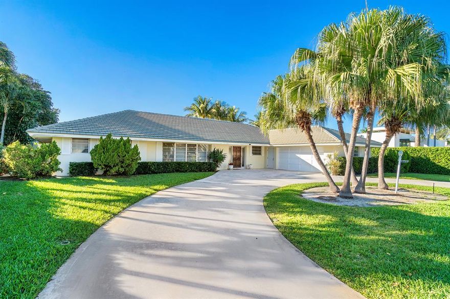 *NEVER BEFORE LISTED* Intracoastal gem on one of Boca Raton's most prestigious streets. This incredible 60s home is a great opportunity to live directly on the intracoastal at a great value. This property serves as your chance to renovate, rebuild, or create the home of your dreams. 2767 Spanish River Road is situated on an oversized 15,000 sqft lot and features 4 bedrooms, 3 Bathrooms, and bonus office or 5th bedroom. The lushly landscaped backyard features 500+ SQFT of covered patio, full pocketing sliding glass doors, large grass area, and endless views of royal palm and beautiful water views. Start living the East Boca Raton lifestyle you have dreamed about surrounded by multi-million-dollar estates in the conveniently located neighborhood of Spanish River Land where you're just a