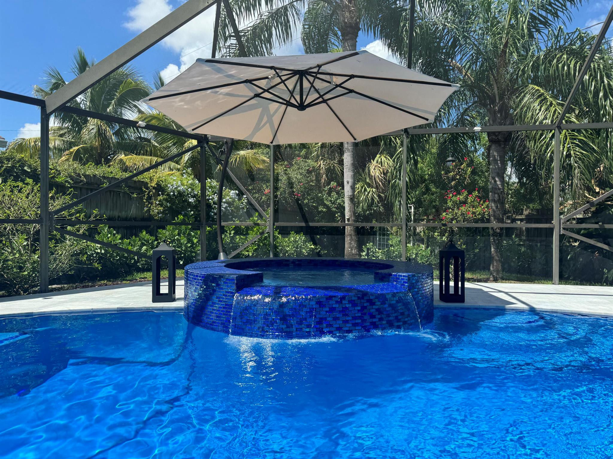 Month-to-month rental, fully furnished and with all utilities included available in the beautiful Palm Beaches recently updated 3-bedroom, 2-bathroom home is located in a quiet, well-kept neighborhood and features a heated saltwater pool with spa jets, an outdoor dining and seating area, and a private sauna. Inside, you'll find two spacious living rooms, a dining room, and a fully equipped kitchen--perfect for comfortable, turnkey living. The home is just a 5-minute drive to the beach and conveniently close to the intracoastal waterway, restaurants, bars, grocery stores, and PBI Airport. Delray Beach is only 15 minutes away, and access to I-95 is quick and easy, making this the perfect location for both relaxation and convenience.