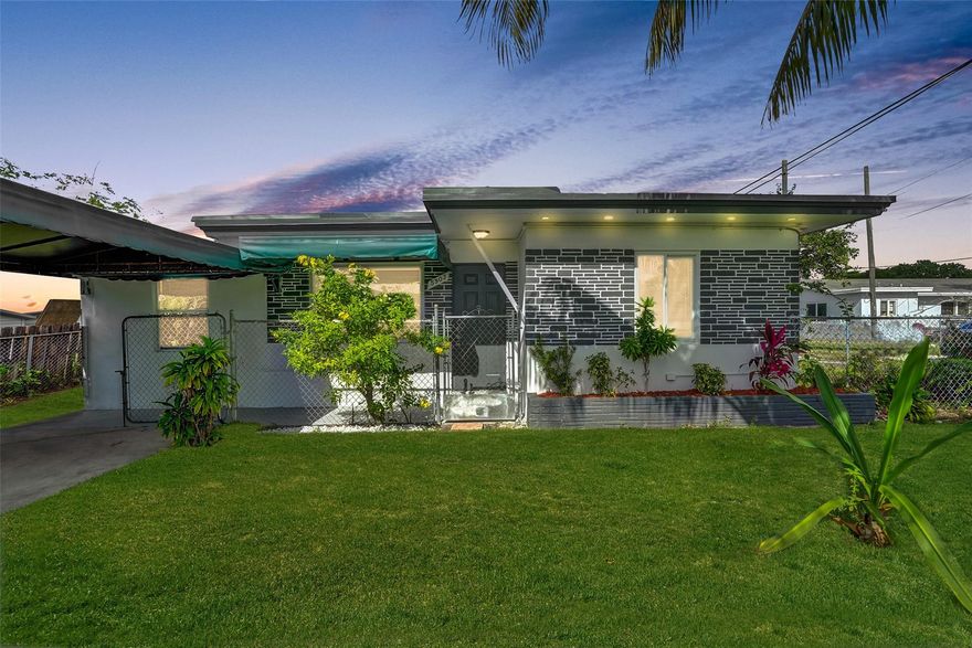 This move-in-ready single-family home is a great opportunity for first-time buyers or anyone seeking comfortable living in a well-established Hollywood neighborhood. The concrete block (CBS) residence offers 3 bedrooms and 1 bathroom with a practical, easy-flow layout. The home has been well maintained and updated, featuring a refreshed kitchen and a clean, modern bathroom, allowing for a smooth move-in with no immediate renovations needed. Low-maintenance tile flooring runs throughout. Located in a centrally positioned area, the neighborhood offers convenient access to major roadways, shopping, dining, schools, parks, downtown Hollywood, and the beaches, all while maintaining a quiet residential feel. The 5,000 sq. ft. lot includes a spacious backyard with room for outdoor enjoyment.