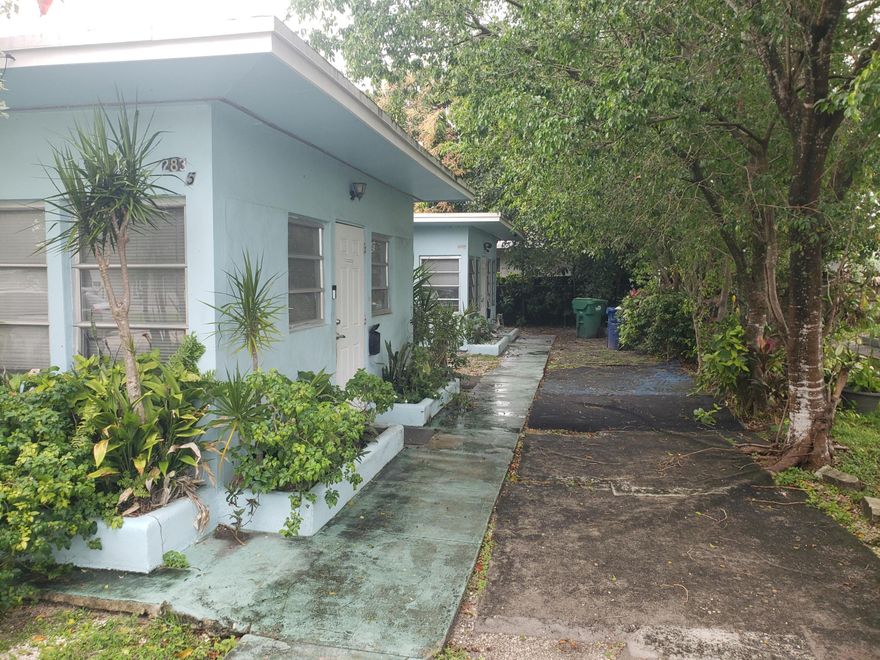 Great Duplex property for Rental Investment or owner occupant Located a few blocks North of Miami Shores NE 111 Street is directly across from Barry University property has 2 electric meters and one water meter long term tenants current rent below market