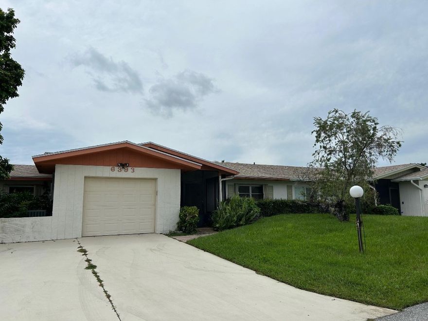 Spacious 2 bedroom, 2 bathroom twin home for rent in the highly desirable Delray Villas, a vibrant 55+ active adult community. This well-maintained residence offers approximately 1,500 square feet under air with a bright, open layout and generous living space ideal for comfortable living. Ideally located on the lake, the home features peaceful water views and a private, secluded rear patio, perfect for relaxing, entertaining, or enjoying Florida’s beautiful weather year-round. Delray Villas offers excellent amenities including a clubhouse, swimming pool, fitness center, exercise classes, billiards, card room, and an active social calendar. Conveniently located near shopping, dining, medical facilities, and major roadways. Unit will be available February 1, 2026