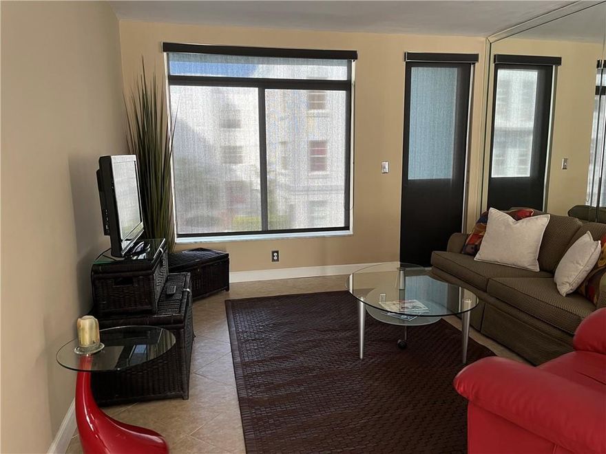 Completely renovated unit with a private balcony. Located in the heart of South Beach, just one block from Flamingo Park and within walking distance of Ocean Drive and restaurants on Lincoln Road. The unit features ceramic floors, a new bathroom, a modern kitchen with a granite countertop and built-in electric cooktop, AC installed in 2023, and impact doors and windows. Laundry is available in the building's common area.