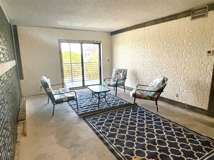 Discover the value in this bright 2-bedroom, 1-bath condo on the 4th floor with elevator access and a screened-in patio overlooking the water. This bright unit features brand-new appliances and great potential with a little TLC. The layout is functional and ready for your personal touch. Located in a desirable Sunrise community close to shopping, dining, and major highways. The community offers a refreshing pool, well-maintained grounds, and plenty of guest parking. Renovation has begun! Brand New A/C Unit and walls are being prepped for paint! Priced to sell – motivated seller! Being sold as-is. Bring your vision and make this home your own.