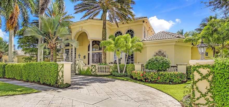 Millions below replacement cost!!! Sprawling estate located in the securely gated, prestigious Polo Club. The newly landscaped resort style property sits on 2 lots overlooking the lake with A/C pool house/cabana. Fabulous split floor plan with almost 12,000 square feet under air, 16,500 total square feet of unparalleled sophisticated elegance and oversized A/C 5 1/2 car garage. 7 bedrooms, 9 full and 2 half baths with stunning 2 story library and gorgeous home theater with plush stadium seating designed by TK Theaters New York. Spectacular first floor master suite, completely private wing, with his and her bathrooms and large his and her closets. All A/V system components and TVs included. Furniture negotiable. Vacant lot also available for sale.