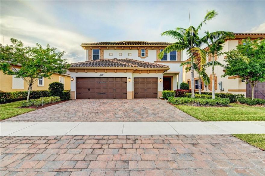 Best Available MiraLago At Parkland Home For Sale For The Price!  Popular & Spacious Tahoe 4 Beds + Loft, 4 Baths Waterfront Home w/3 Car Garage, Large Fenced-In Yard & Screened-In Patio. Huge Kitchen w/Granite Counters, SS Appliances, Gas Cooktop, Double Oven. Separate Living & Dining Rooms Ideal For A Large Family, Upstairs Loft Area Perfect For A Game Room. Large Master w/Siting Area & Stunning Water Views, Separate Jetted Tub & Frameless Shower, Dual Sinks. Live The MiraLago Lifestyle & Enjoy Resort-Style Amenities Including Private Clubhouse, Heated Swimming Pool, Fitness Center, Tennis Courts, Basketball, Playground & Much More! 24-Hour Guard Gated Community, A-Rated Schools, Turnkey Luxury Living Awaits You & Your Family!