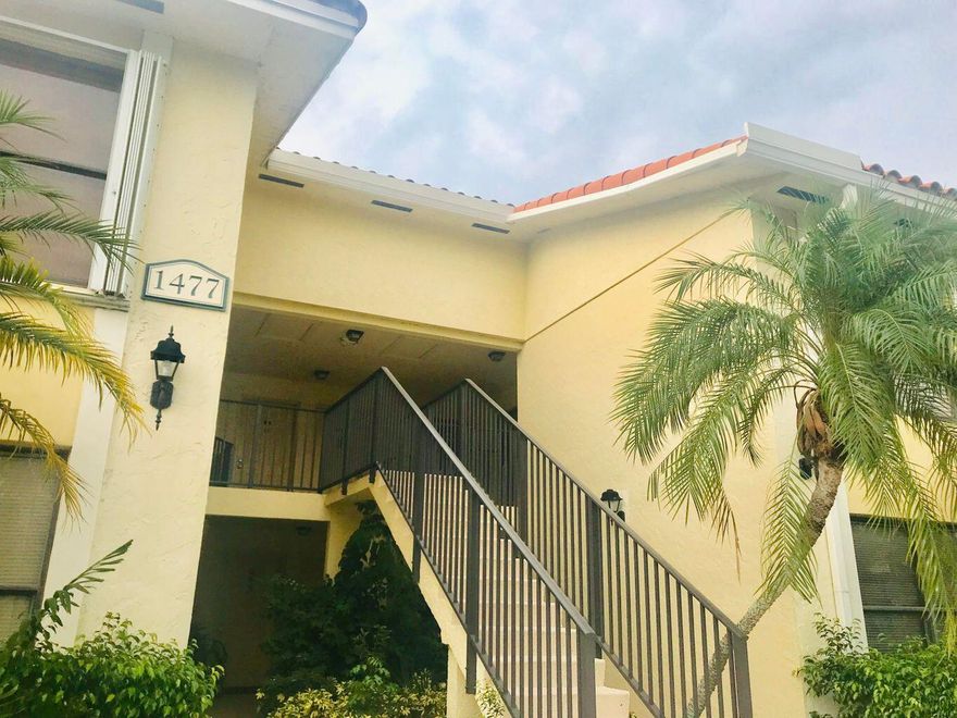 Discover this beautifully renovated condo with breathtaking lake views, ideally situated in the heart of West Palm Beach. This inviting residence features two spacious bedrooms and two full bathrooms, complemented by a generous living area that's perfect for entertaining. The modern kitchen is equipped with stainless steel appliances and elegant granite countertops, while the newer ceramic tile flooring adds a touch of sophistication throughout. For your convenience, a washer and dryer are included, and water expenses are covered in the rent. Just steps away from the pool, the community offers a clubhouse, tennis courts, and a variety of amenities. This move-in ready gem is a must-see!