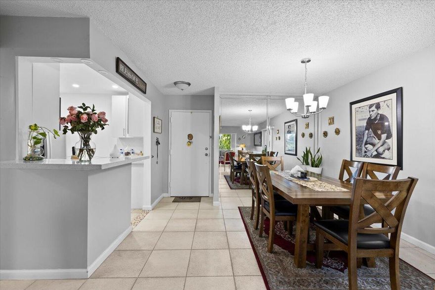 Spacious, bright corner unit,  thoughtfully upgraded in the active Oakbrook 55+ community; open floor plan, comfortable living space, tile flooring throughout creating a clean modern feel; master bedroom with walk-in closet, updated bathrooms and kitchen with stainless steel appliances; new impact windows, 4 year old A/C system and water heater; newly completed roof last semester of 2025 . Enjoy the convenience of additional storage, plenty of guest parking  Clubhouse with fitness center, library and game room, tenis court and heated pool, all designed to support an active lifestyle. Centrally located, near shopping and restaurants, major roadways. Maintenance includes high speed internet, cable, pool service, elevator, insurance, building structure, sewer, trash, water.