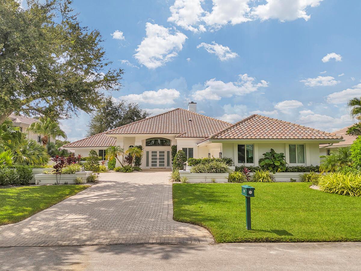 Experience luxury living on the 8th hole of the Match Course in prestigious PGA National. This spacious single story residence offers 4 bedrooms, 4.5 bathrooms, and a private pool perfect for both entertaining and relaxation. The home has been updated with new electrical panels and features all impact windows and doors. A bright, open layout flows seamlessly to the outdoor living area, where you'll enjoy sweeping lake and golf course views and gorgeous sunsets. With generous bedrooms, abundant natural light, and timeless design, this property combines elegance, comfort and security in one of Palm Beach Gardens' most sought after communities.