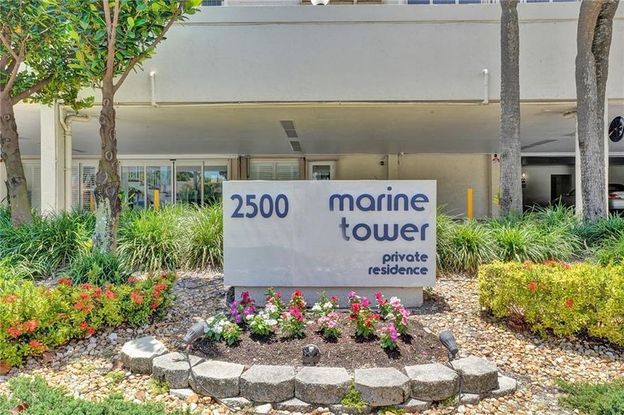 Welcome to breathtaking views and modern living in the prime location of Las Olas Blvd. Walk over the bridge to Fort Lauderdale Beach or walk down Las Olas Blvd to an abundance of restaurants, shops and entertainment. Inside your fully updated unit you will find porcelain tile floors throughout, brand new stove and stainless steel appliances, granite countertops, electric shades, custom closets, storage, in unit washer and dryer. Both bathrooms have handmade countertops and the master bath is tastefully done with Porcelain Oslo tile. In addition to the laundry and storage in unit, there is also common laundry and a small storage space on the same floor. Marine Tower offers luxury amenities and security making this a perfect place to call home.