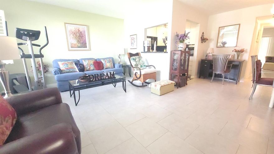 Beautiful ground floor, one bedroom, one full bath and one half bath condo in this 55+ resort style community. Tile floors throughout entire condo, plantation shutters and a newer front door. Enclosed lanai accessed from bedroom with garden view. Newer air conditioning systems and water heater. Kitchen has 42-inch cabinets and granite countertops. Master bath has walk-in shower and newer pedestal sink and toilet. Wonderful association and a building full of friendly people. Relax on the building patio with your neighbors in the evening. The building is in excellent shape, recently re-roofed and building painted, and with non-slip walkways. Association has good reserves, NO planned or upcoming special assessments, no mortgages, no rentals, no pets.