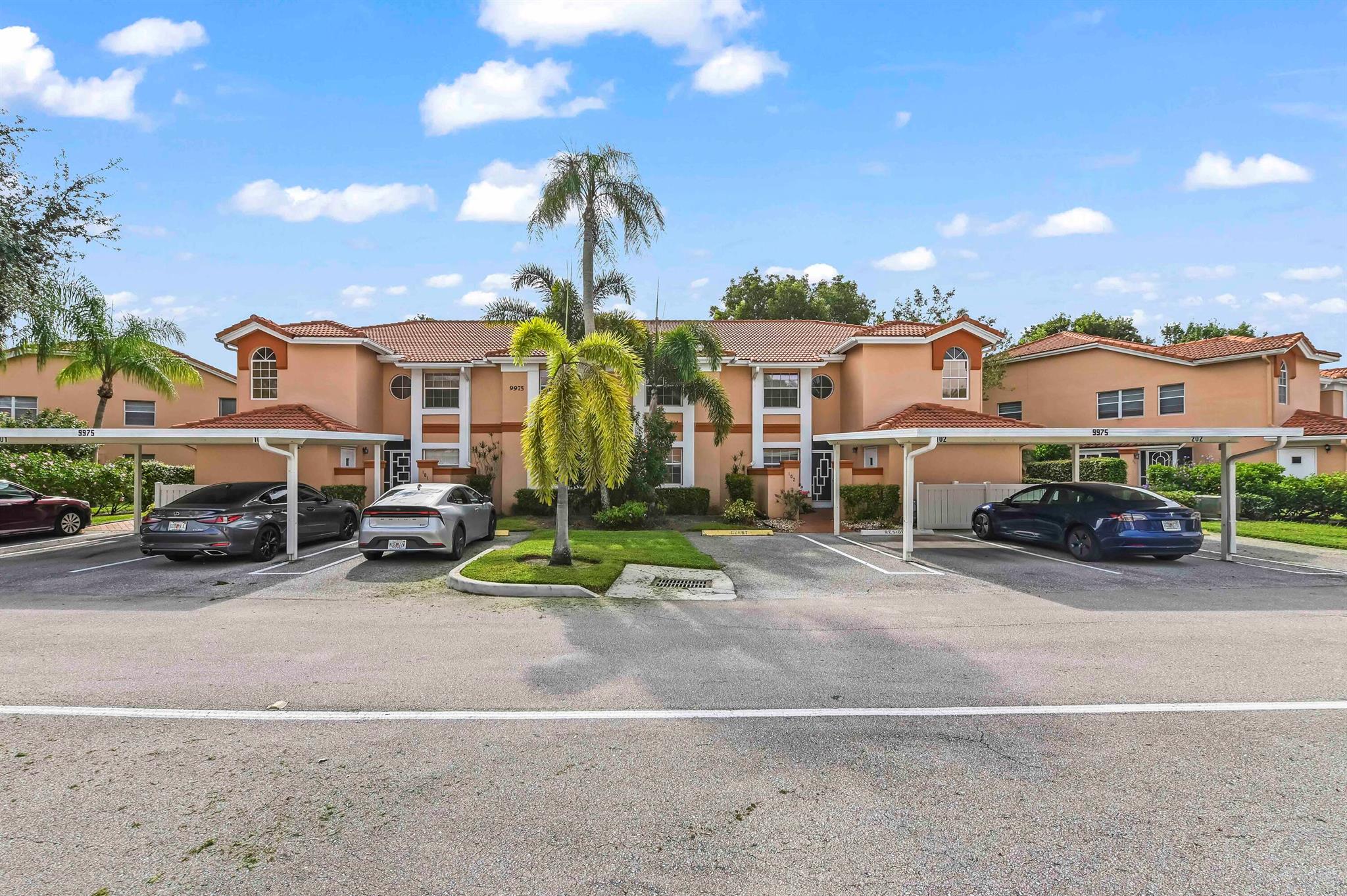 Welcome to Palm Isles Condominiums, a desirable 55+ gated community offering comfort, convenience, and a beautiful setting. This spacious first-floor unit spans 1,616 sq ft and features a waterfront location with serene lake views.The home features 2 bedrooms, 2 bathrooms, and an office/den, offering flexible space to suit your lifestyle. Enjoy tile flooring in the living, dining, and kitchen areas. The kitchen is equipped with appliances, ample cabinetry, and storage space. A laundry area with a washer and dryer adds to the convenience.
