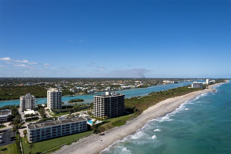 Escape & enjoy the seaside lifestyle in this magnificent Jupiter Island direct oceanfront condominium which is nestled between the Atlantic Ocean & Intracoastal. Only 22 miles from the PBI airport. Superbly crafted & remodeled. Decorated with a relaxed casual coastal ambience with the security of high impact windows. Where simplicity meets elegance. Turnkey comfort at its best. The open floor plan features a gourmet kitchen with top-of-the-line appliances. Eat in kitchen with a bright & airy family room all overlooking the sparkling ocean. Oversized Master suite on the oceanside. Guest suite with own private bath. Enjoy the alluring outdoor balcony overlooking the ocean for entertaining, dining or relaxing. Day dock access available. Building is pet friendly. Available June 1, 2026