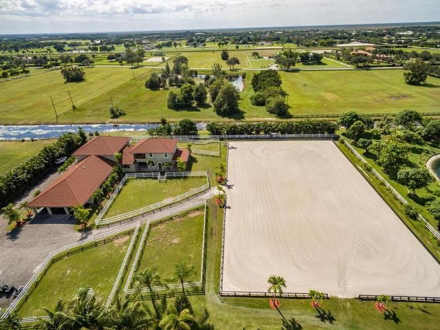 Beautiful, exclusive, gated Palm Beach Point community:13-stalls barn available for the season, at $13,000 per stall. Minimum rental is 10 stalls. All stalls are equipped with mats, sprayers, fans, and individual water spigot. Halls have pavers with mats. Air conditioned tack room. Separate feed room and storage area.  Each stall has a custom made trunk. 9 paddocks for grazing. Arena size 200 x125. Two wash stalls equipped with hot and cold water. Covered area and hook up area for treadmill. Two separate washer and dryer rooms. Barn has its own bathroom
A 2 bdr/1bath apt is also available to rent for the season, for barn renters ($20,000). Also available a studio or owner's lounge ($12,000). 
Short hacking to Showgrounds