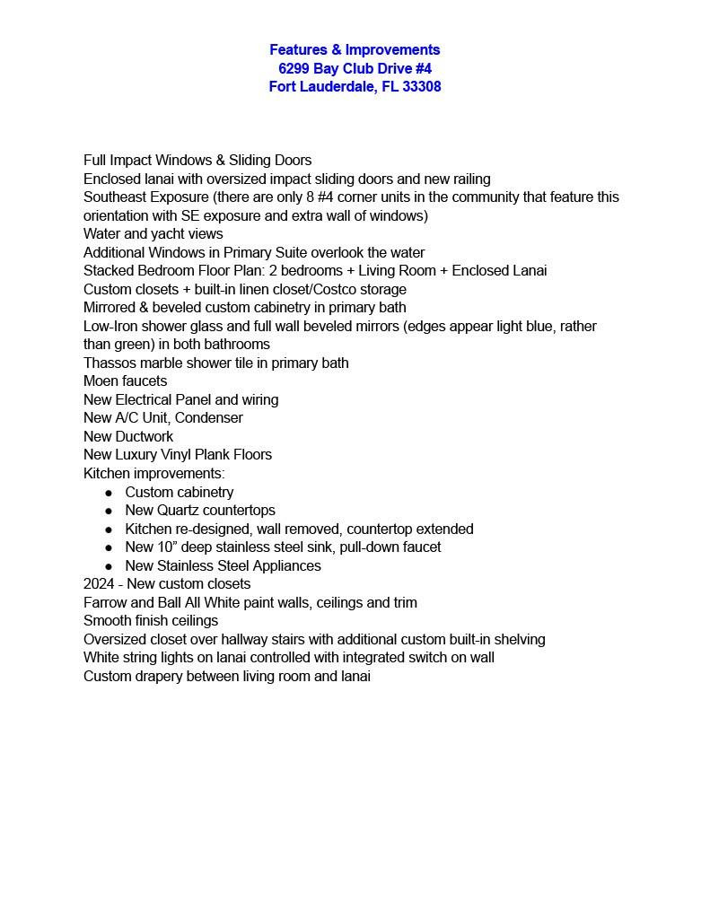 BAY COLONY CLUB - Residential