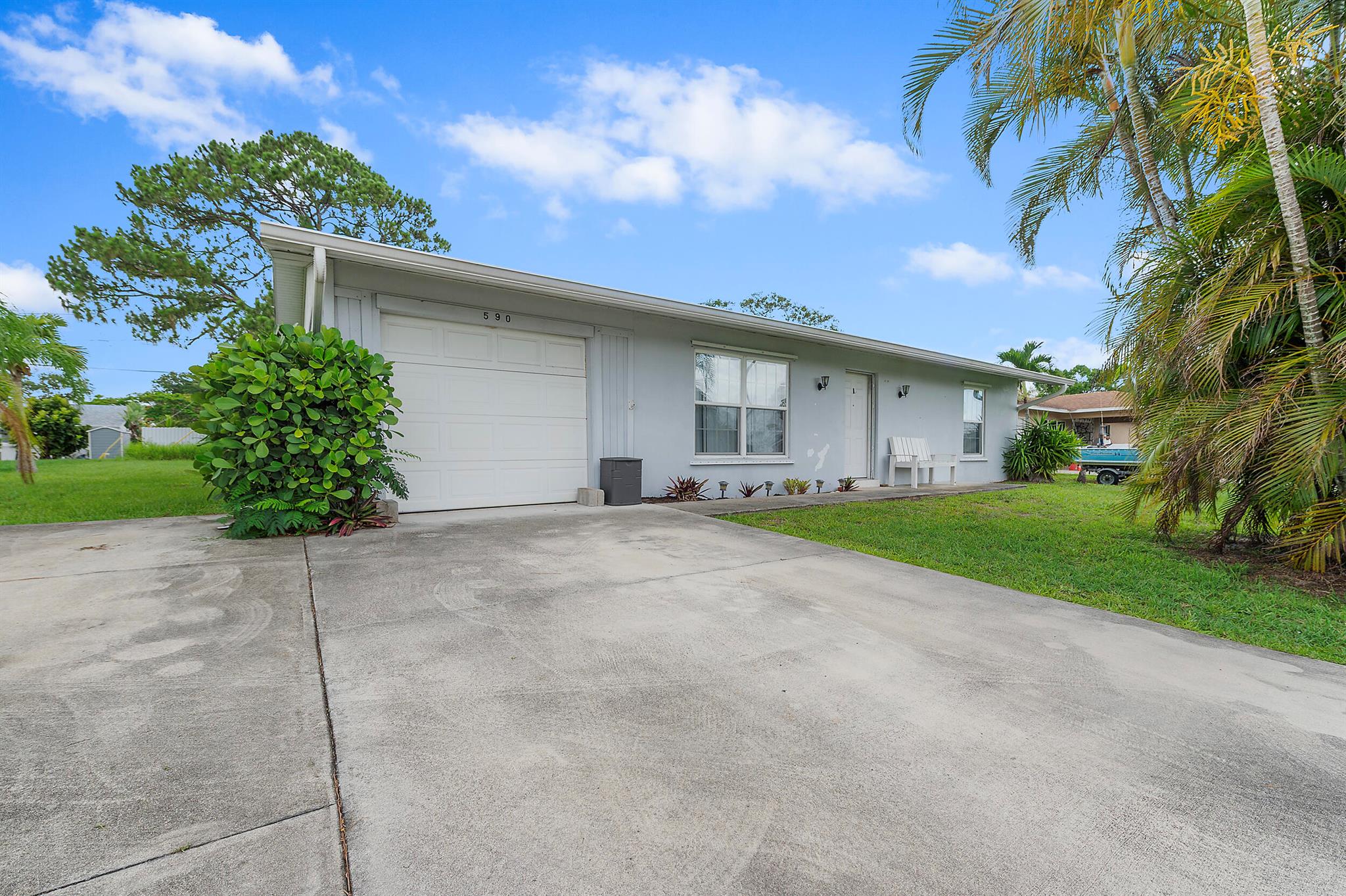 This charming 2-bedroom, 2-bathroom home is situated on an oversized lot in the highly sought-after Riverpark neighborhood and offers exceptional potential. Whether you're looking for a solid investment property or a home to personalize with some TLC, this is a fantastic opportunity.A fully enclosed Florida room provides additional living space, while recent updates--including a brand-new roof, water heater, storm shutters, and propane system--offer peace of mind. Additional features include a one-car garage, a dedicated laundry room, and generous storage throughout.The expansive lot offers ample room to park a boat or RV, or to create your dream outdoor space.Offered as-is and priced to sell--don't miss this versatile property in a prime location!