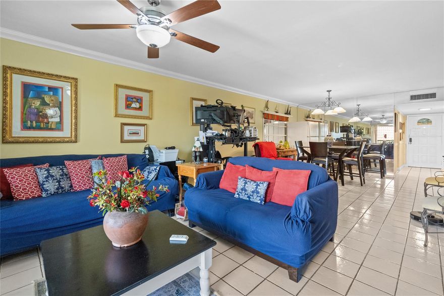 Welcome to these spacious 2bedrooms/2 bathrooms located on the 4th floor of well-maintained gated community. With 1,189 SF of living space, this unit offers stunning golf course views from your private balcony, creating a serene and relaxing atmosphere. The condo features a bright and open layout, ideal for both comfortable living and entertaining. Both bedrooms are generously sized, and the unit includes ample closet space throughout. Cable and water are included. Near to main avenues, restaurants, shopping centers and much more. The association requires 675 minimum credit score and 55k minimum household income