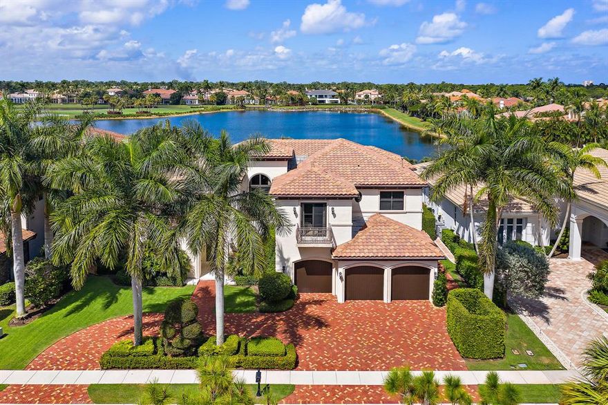 This custom estate was built by Bloomfield Construction in 2011 and has recently been remodeled into a stunning contemporary style home. This lakefront home is in the prestigious Hermitage section of Frenchman's Reserve one of Palm Beach Gardens Premier Country Club Communities. When entering this home, you are immediately captivated by the breathtaking views of the infinity pool flowing into the serene lake. This home offers a spacious open floor plan boasting over 6,600sqft of living space which includes 6 bedrooms, 7.5 baths, 3 car garage, Hurricane Impact Window & Doors and whole house generator. Special features in the home include a 700-bottle wine cellar, gourmet kitchen with top of the line appliances, custom wood cabinetry, hardwood flooring, butler's pantry and dining roo